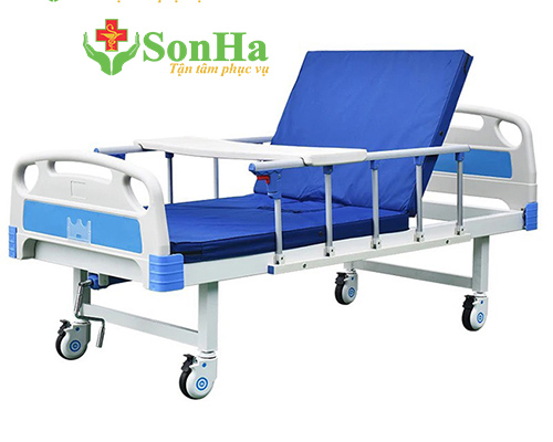 Giường y tế cho người già 1 tay quay